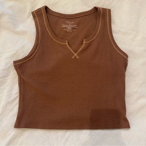 Brown tank top
